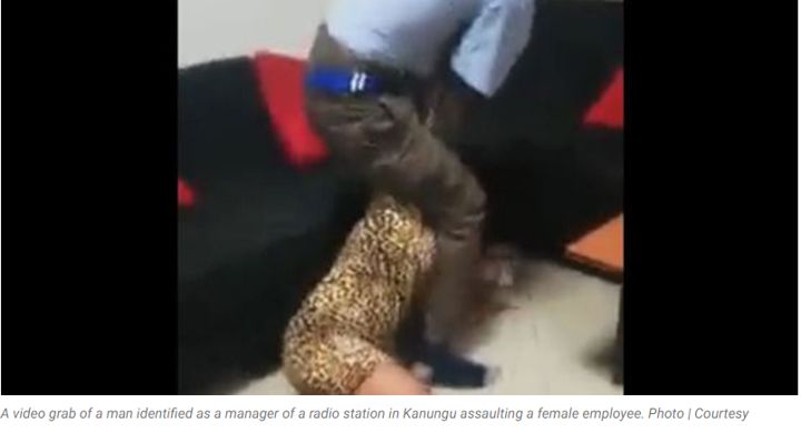 Image Courtesy : Ms Anita being dragged by her station manager
